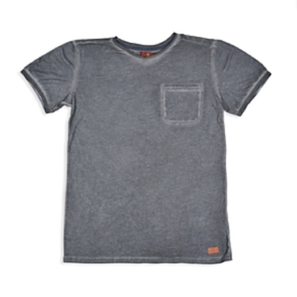 NEW 7 For All Mankind Boys Vintage Look Washed T-Shirt, Size Small, Charcoal